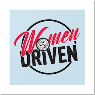 Women Driven Logo dark Posters and Art